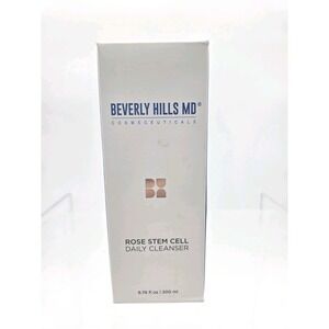 NIB Beverly Hills MD Rose Stem Cell Daily Cleanser Pump 6.76oz 200 ml